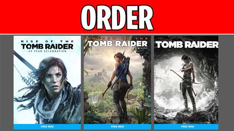tomb raider games order